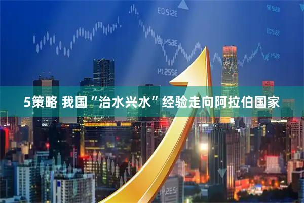 5策略 我国“治水兴水”经验走向阿拉伯国家