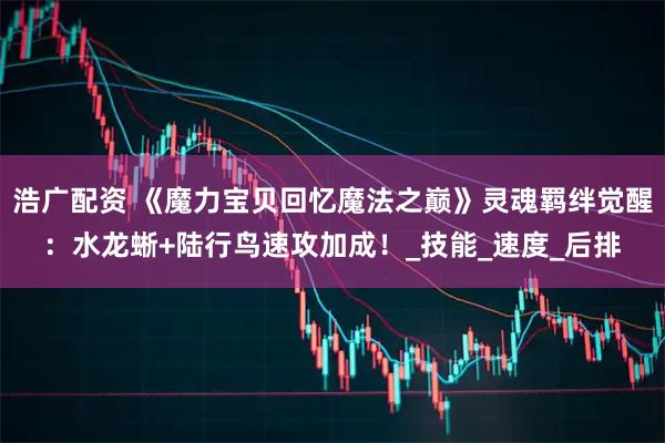 浩广配资 《魔力宝贝回忆魔法之巅》灵魂羁绊觉醒:水龙蜥+陆行鸟速攻加成!_技能_速度_后排